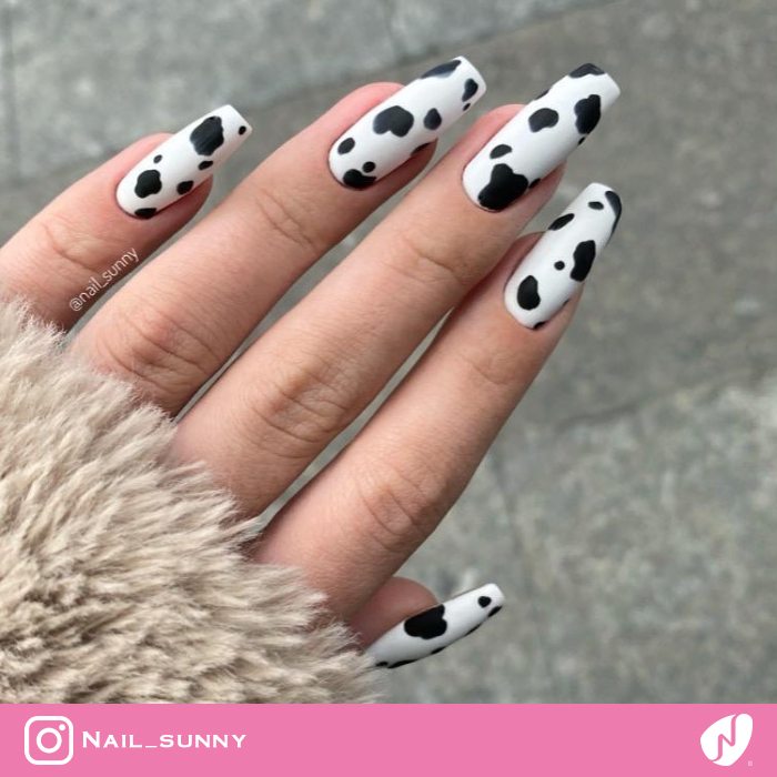 All Cow Print Nails